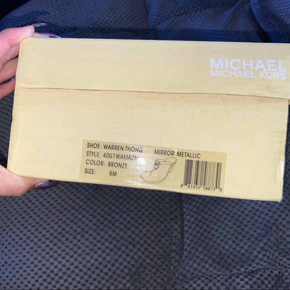 Michael Kors Thong Bronze Sandal - Picture 2 of 2